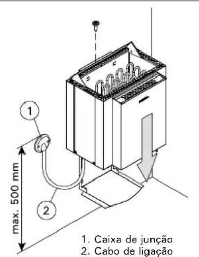 HARVIA Qubic Combi HBQ604SM - 3.3.Instalacao do aquecedor num nicho - 5