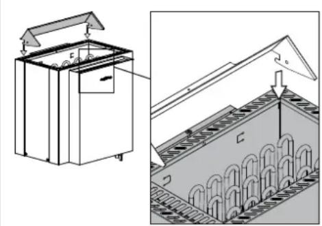 HARVIA Qubic Combi HBQ604SM - Fixation du poèle au mur - 1