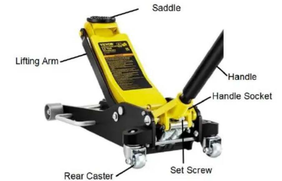 Vevor LD100A-030-00 - ATTACHING THE HANDLE - 1