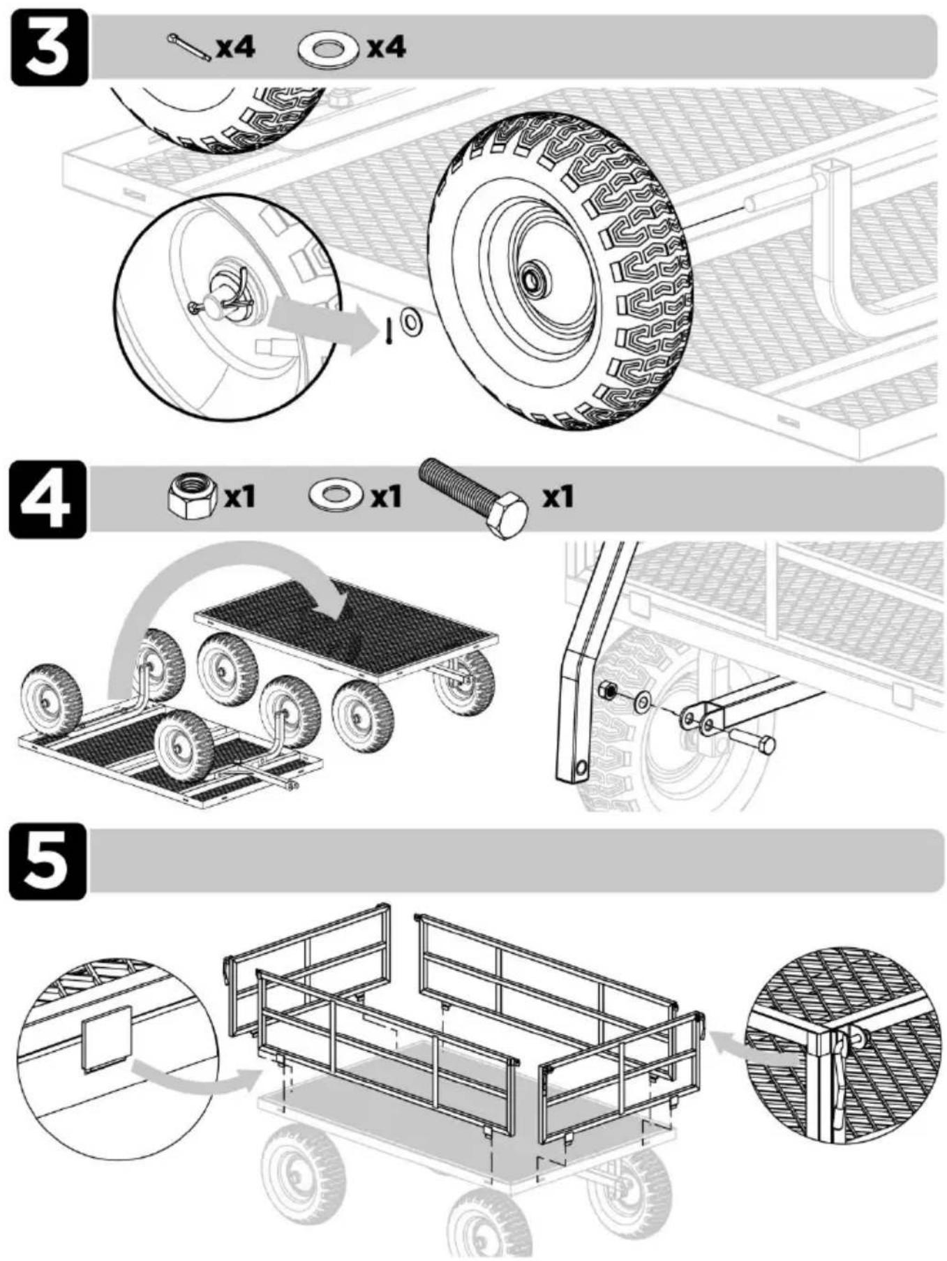 Vevor V1200G - ASSEMBLY INSTRUCTIONS - 4