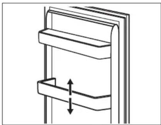 AEG OSC7C181DC - Positionnement des étagères de porte - 1