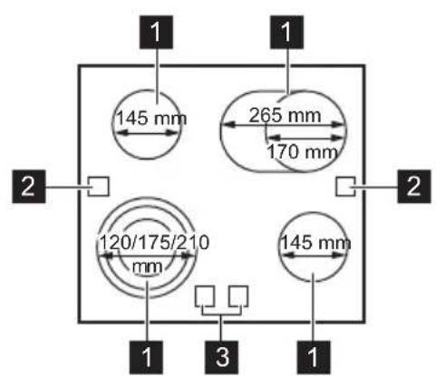 AEG TA64RA07FB - Cooking surface layout - 1