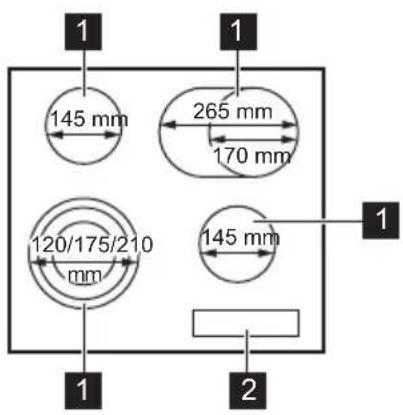 AEG NRO64A07XB - Cooking surface layout - 1