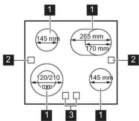AEG TA64RA06XB - Cooking surface layout - 1