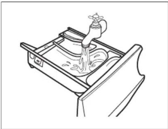 AEG LR86CBC86 - Cleaning the detergent dispenser - 4