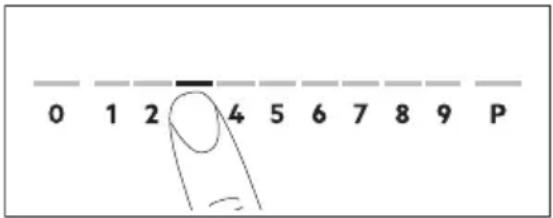 AEG OHI84A07XB - Heat setting - 1