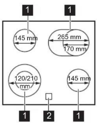 AEG GH646FFX - Hällens layout - 1