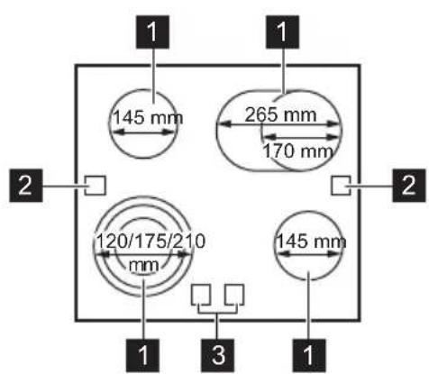 AEG TA64RA07XB - Cooking surface layout - 1