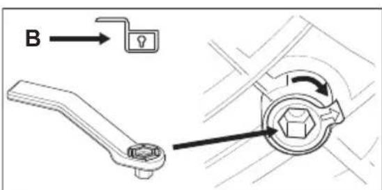 AEG TR78DD32B - Pour débloquer les verrous à l'arrière du tambour : - 3
