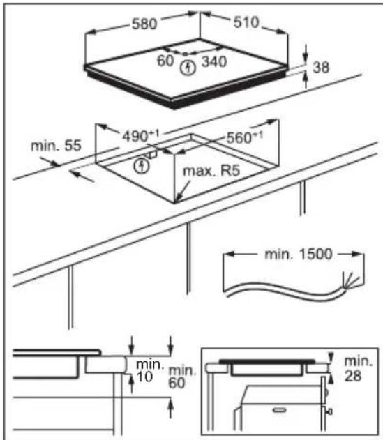 AEG TO64RA07CB - Montering - 2
