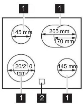 AEG NRN64A06XB - Hällens layout - 1