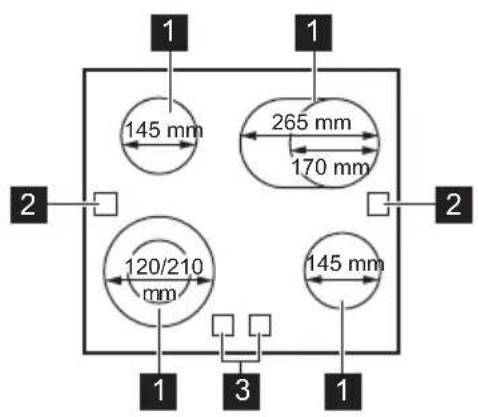 AEG TA64RAS6XB - Cooking surface layout - 1