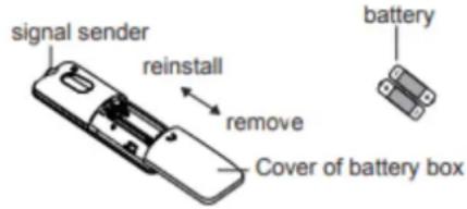 Mestic RTA-3600i - Sostituzione delle batterie del telecomando - 1
