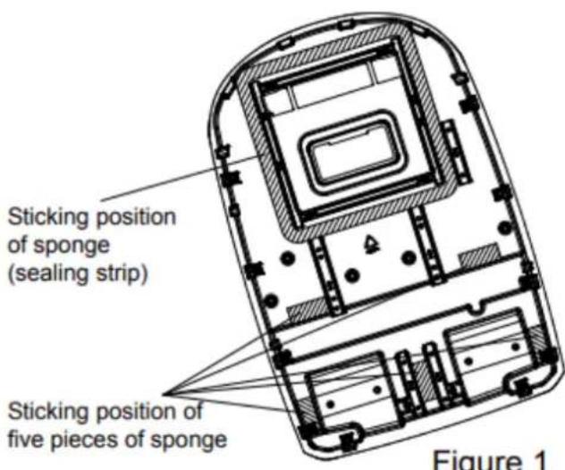 Mestic RTA-2600i - ÉTAPE 1 - COLLER L'ÉPONGE (BANDE D'ÉTANCHÉITE) ET L'ÉPONGE SUR L'UNITE EXTERIEURE - 1