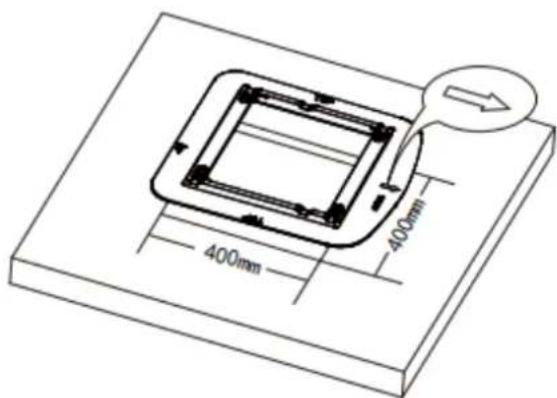 Mestic RTA-2600i - METODO DI INSTALLAZIONE DELLA PIASTRADIMONTAGGIO - 1