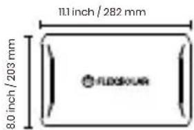 FlexSolar E40 - Vista desplegada del cargador solar flexible de 40W - 2