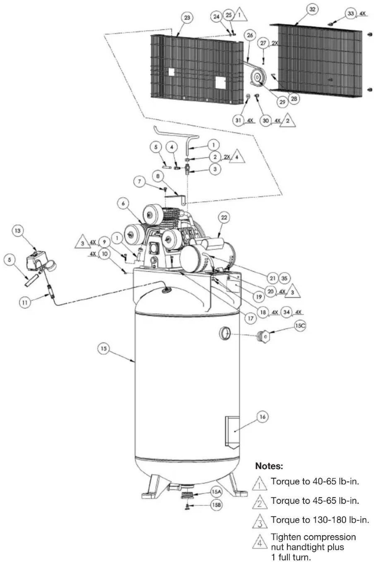 Porter-Cable PXCMLA4708065 - PARTS DRAWING - 1