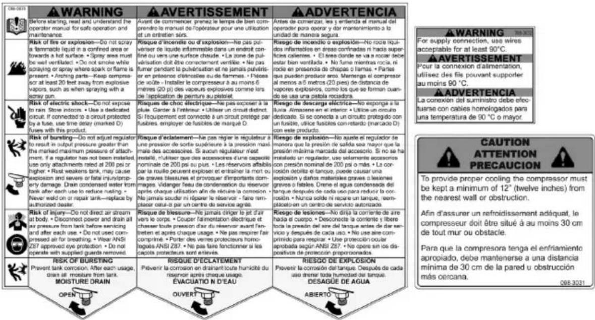 Porter-Cable PXCMLA4708065 - REEMPLAZO GratisTO DE LAS ETIQUETAS DE ADVERTENCIA: Si sus - 2