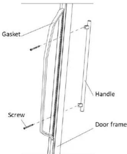 Le Cellier LC20BUF - Installing the handle - 1