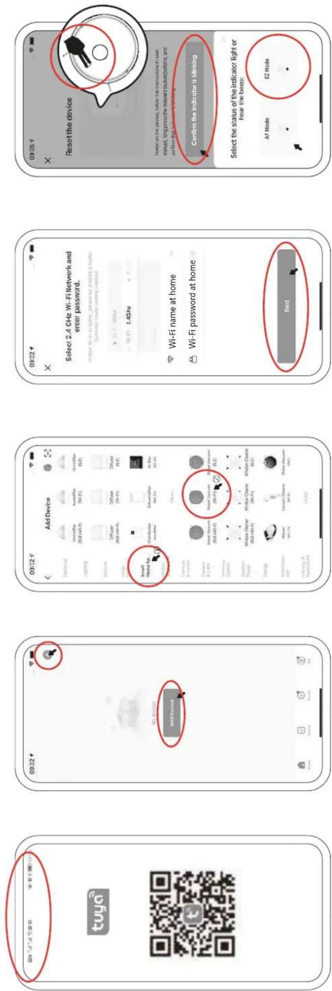Juskys EcoTrek M300 - App verbinden / Connect app / Connector l'application / Collegare l'app / Conectar aplicación - 1