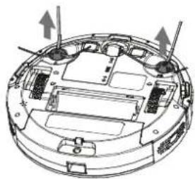 Juskys EcoTrek M300 - Seitenbürsten / Side brushes / Brosses latérales / Spazzole laterali / Cepillos laterales - 1