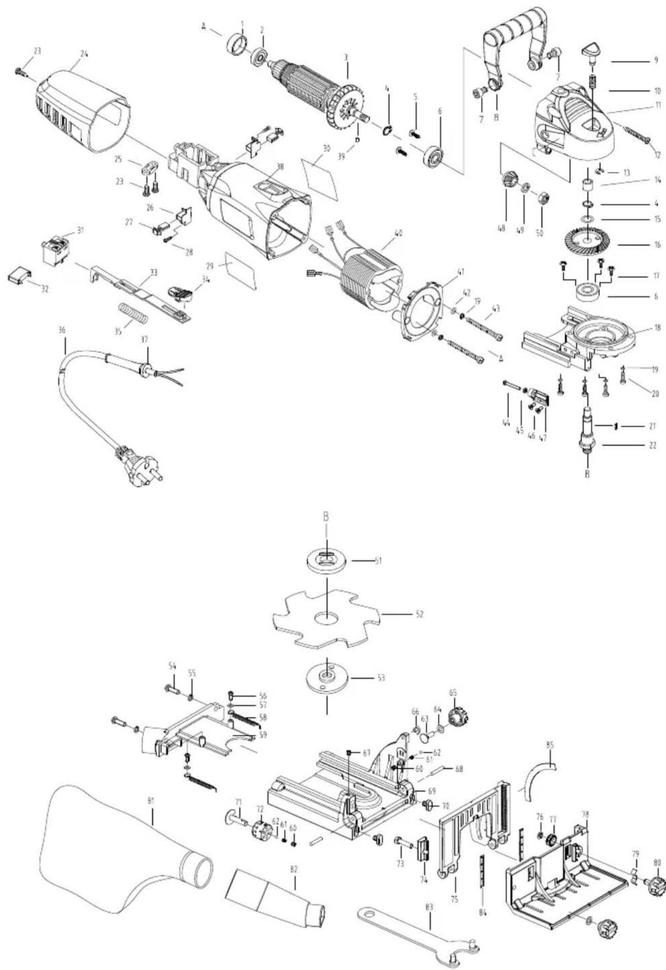 SCHEPPACH BCJ900 - Dépannage - 1
