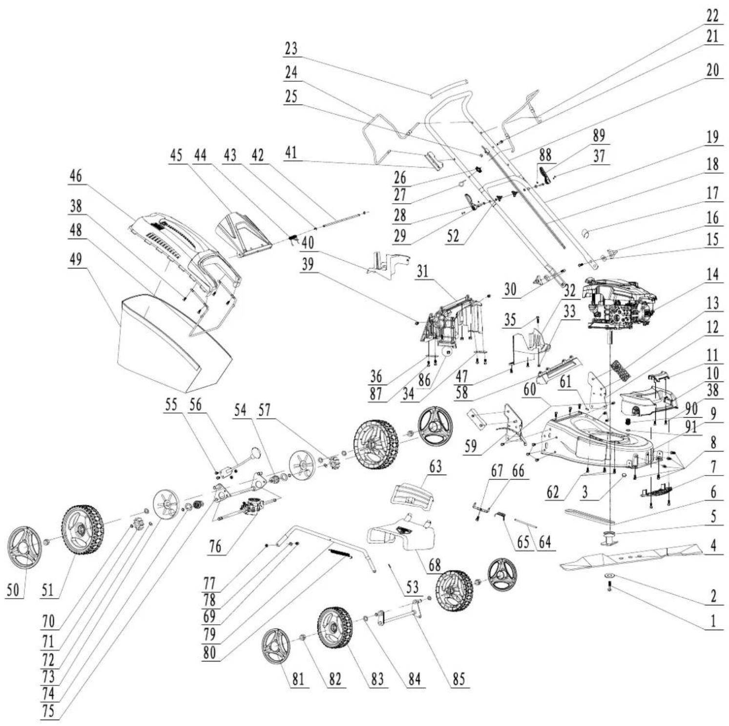 SCHEPPACH MS173-51B - Remarque importante en cas de réparation: - 1