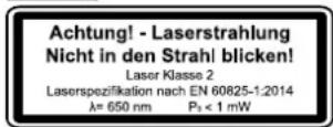 SCHEPPACH HM305SL2 - Classe del laser 2 - 1