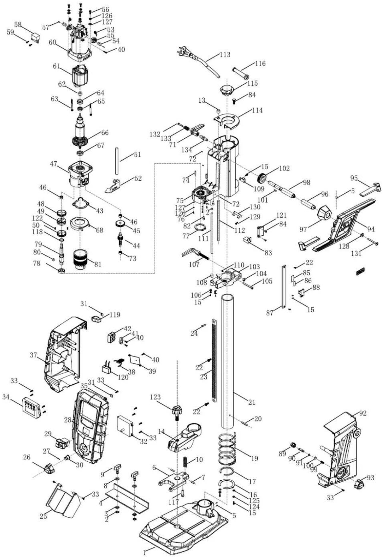 SCHEPPACH ETB710 - Dépannage - 1