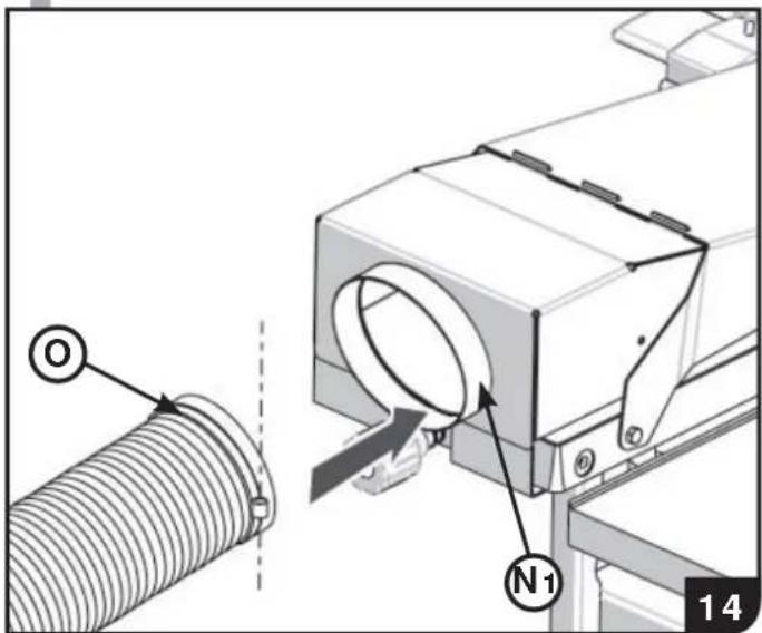 SCHEPPACH Plana 2.0c - Connexion d'un groupe d'aspiration (option) (13)(14)(15) - 1
