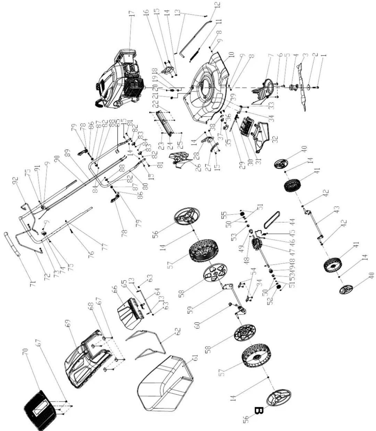 SCHEPPACH MS196-51HM - Remarque importante en cas de réparation: - 1