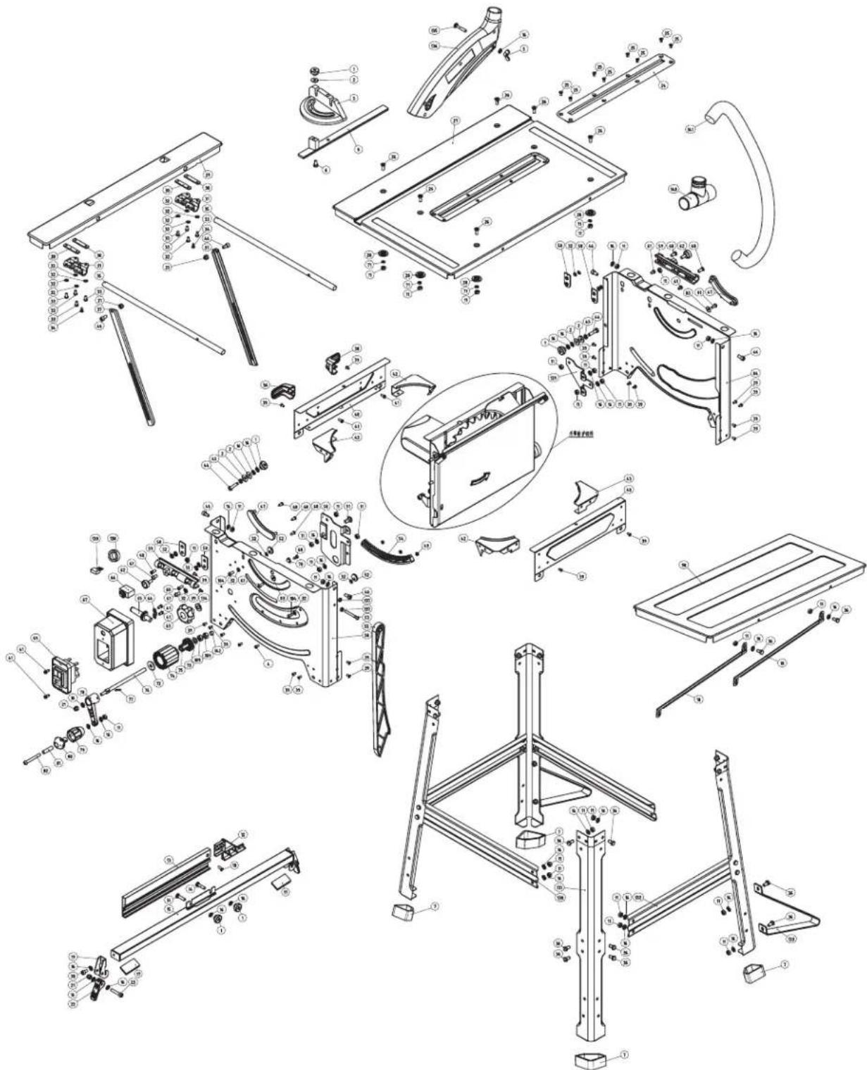 SCHEPPACH HS100M - Fejludbedring - 1