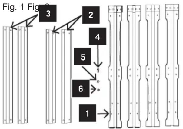 SCHEPPACH FPTS1500 - Mounting the frame (Fig. 1-4) - 1