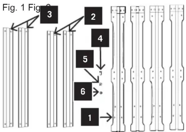 SCHEPPACH FPTS1500 - Gestell montieren (Fig. 1-4) - 1