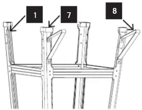 SCHEPPACH FPTS1500 - Mounting the frame (Fig. 1-4) - 4