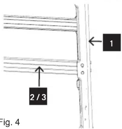 SCHEPPACH FPTS1500 - Mounting the frame (Fig. 1-4) - 3