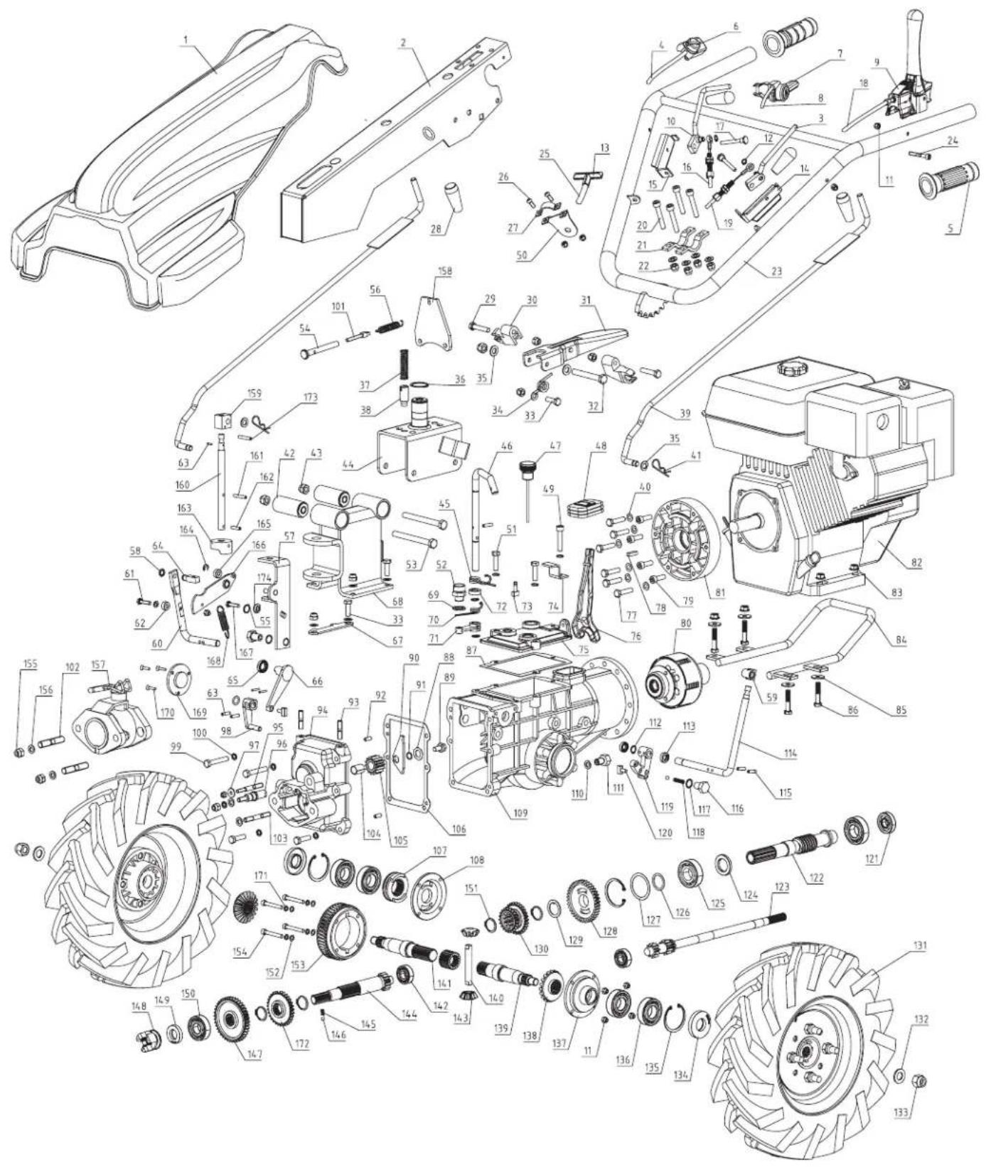 SCHEPPACH BM6000 - 180^ levier de direction, Fig.1.2 - 1