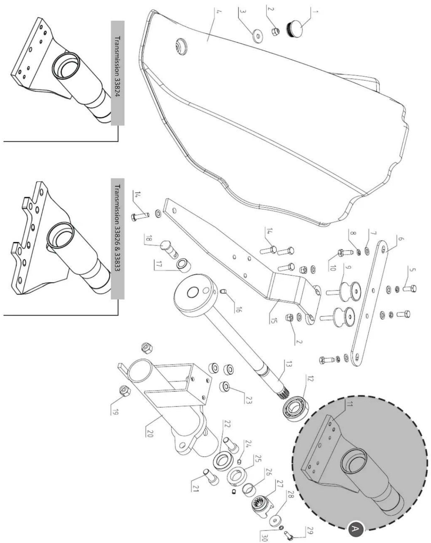 SCHEPPACH BM6000 - 180^ levier de direction, Fig.1.2 - 6