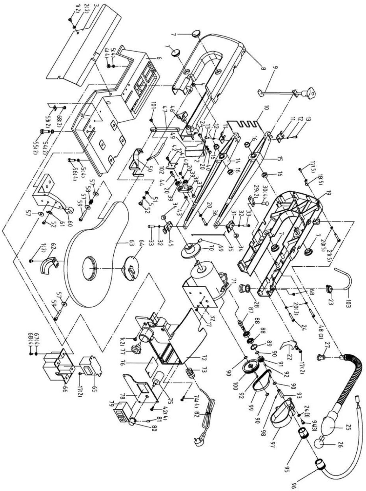 SCHEPPACH SD1600f - Tabel voor het opsporen van fouten - 1