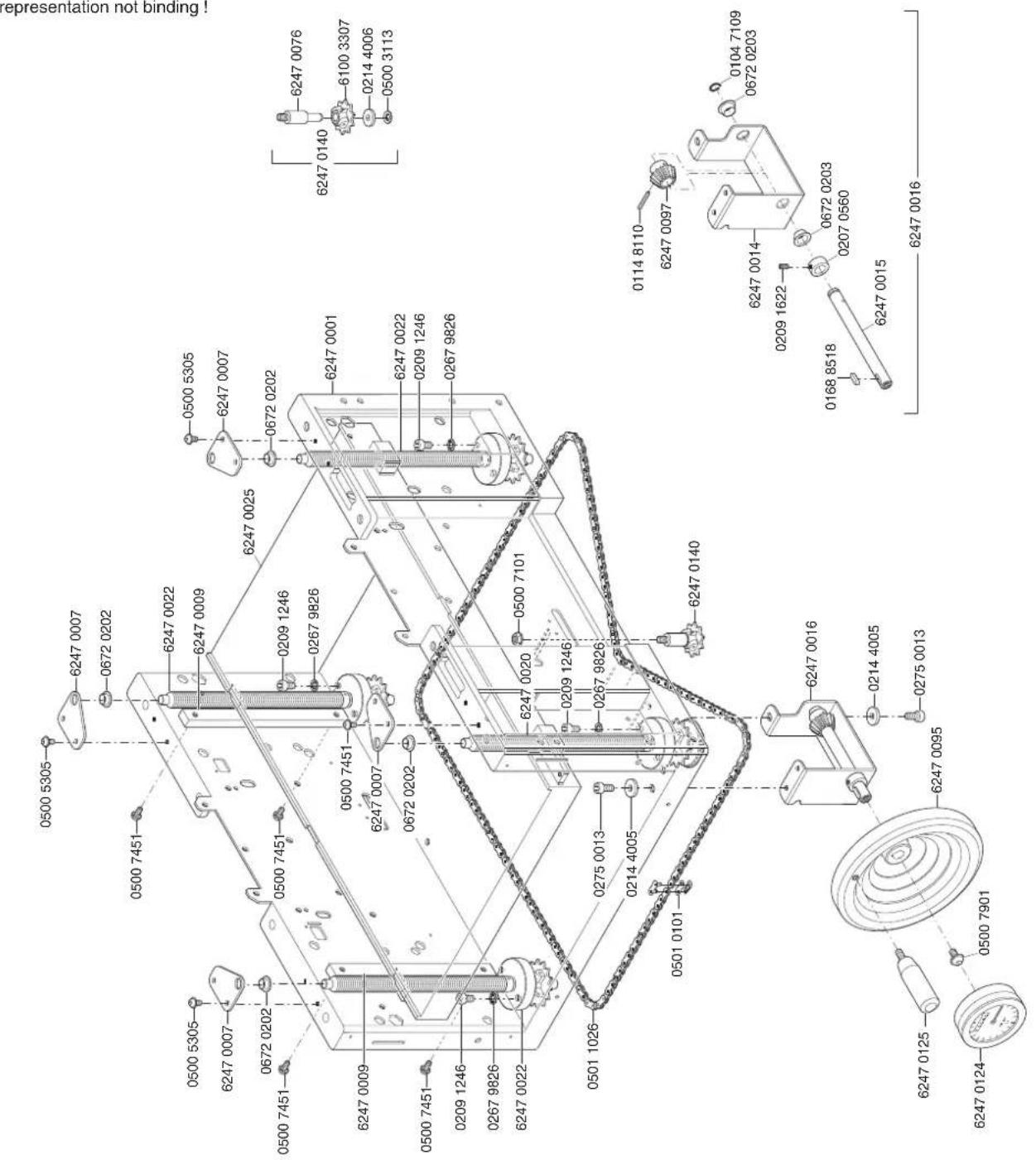 SCHEPPACH Plana 7.0 - Höhenverstellung Dickentisch - 1