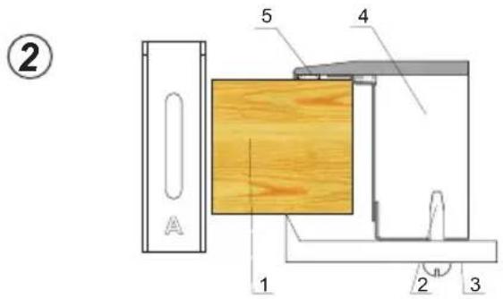 AMICA EHC 933 331 E - Montage de la plaque dans de le dessus du meuble\* - 1
