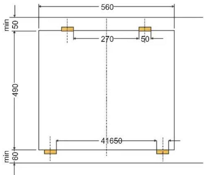 AMICA EHC 933 331 E - Montage van de plaat in het meubelblad\* - 4