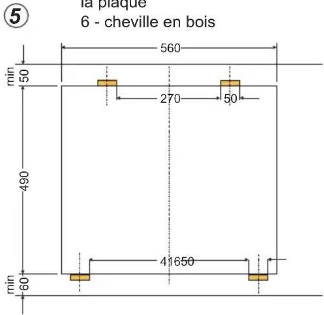 AMICA EHC 933 331 E - Montage de la plaque dans de le dessus du meuble\* - 4