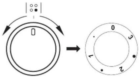 AMICA EHC 933 331 E - Heat level selection - 1