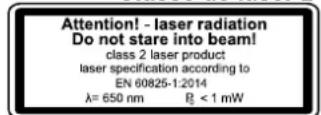 SCHEPPACH DP55Max - Classe de laser 2 - 1