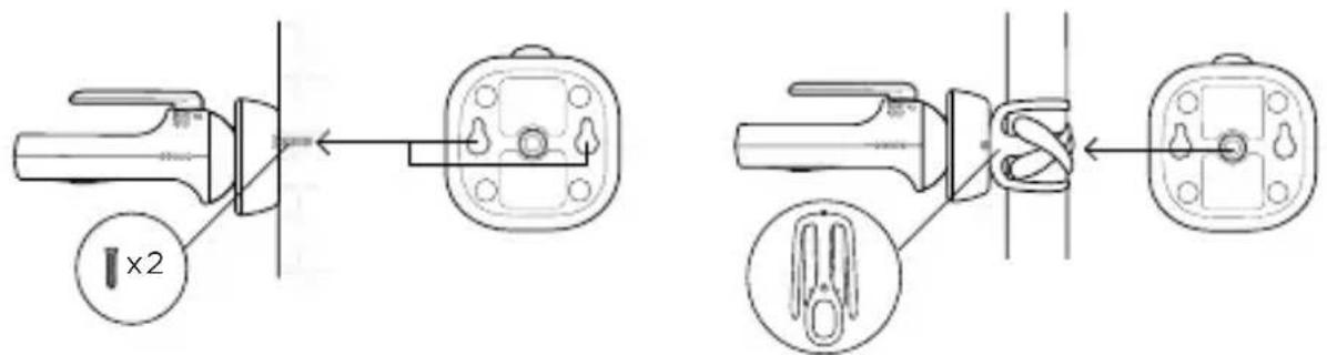 MOTOROLA VM45 CONNECT - Mount the baby (camera) unit - 1