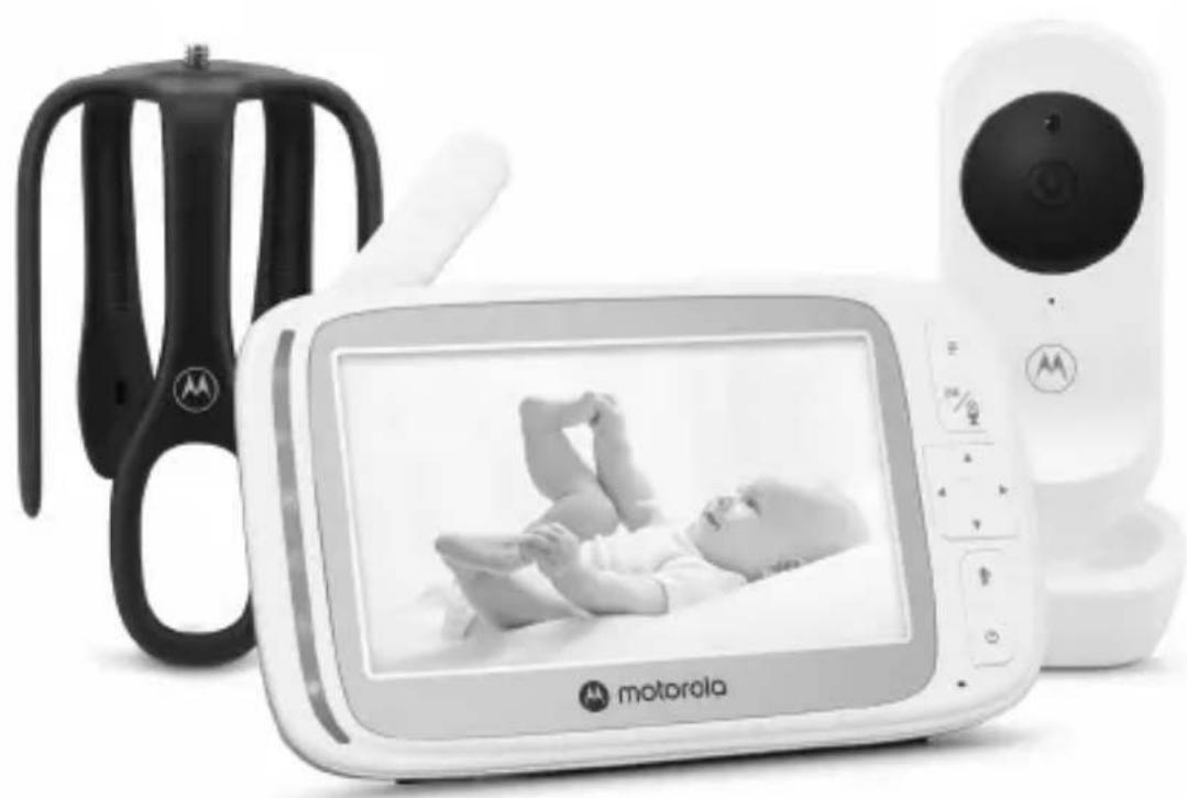MOTOROLA VM45 CONNECT - 5.0" WI-FI® VIDEO BABY MONITOR WITH STARGRIP CRIB MOUNT - 1