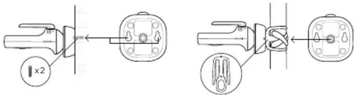MOTOROLA VM45 CONNECT - Připevnění dětské jednotky (kamera) - 1