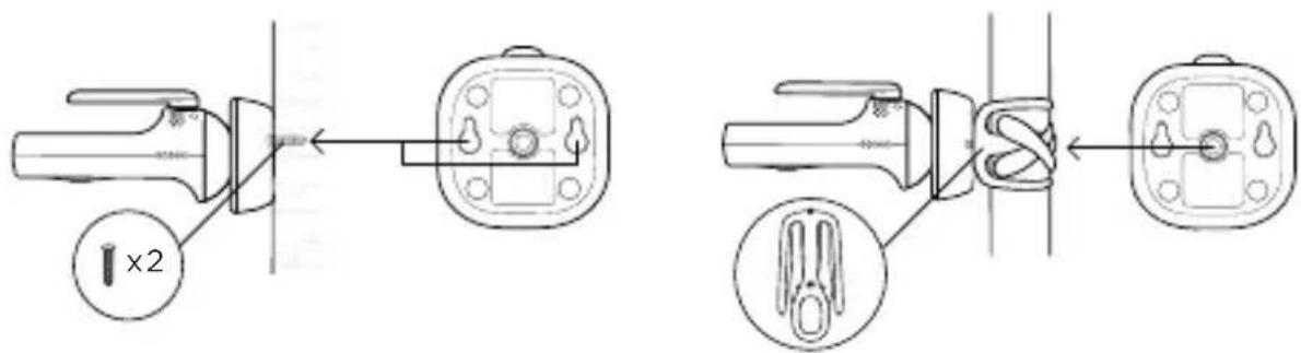 MOTOROLA VM45 CONNECT - Montera babyenheten (kameran) - 1