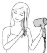 PANASONIC EH-NA9N - Se si è preoccupati di danneggiare le punte, usare la Modalità cura punta capelli. - 2
